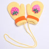 Double Layer Gloves Cartoon Knitting