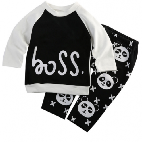 Baby Panda Leggings Outfits Set